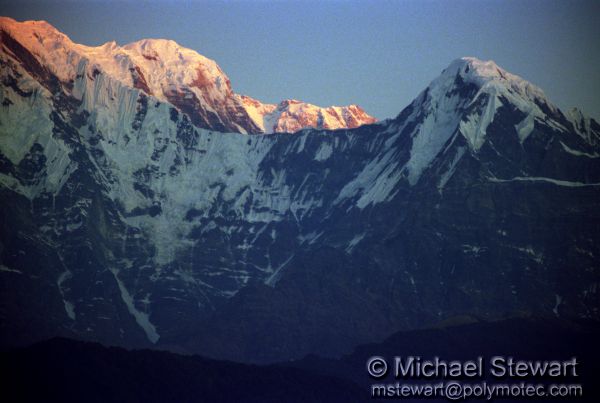 Moditse, Annapurna,  and Hiunchuli from Dhampus